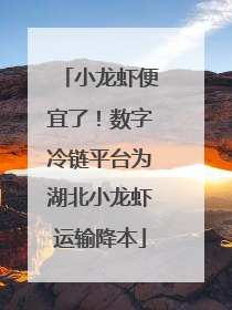 小龙虾便宜了！数字冷链平台为湖北小龙虾运输降本