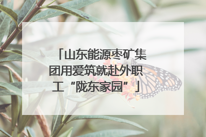 山东能源枣矿集团用爱筑就赴外职工“陇东家园”