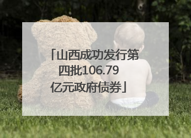 山西成功发行第四批106.79亿元政府债券