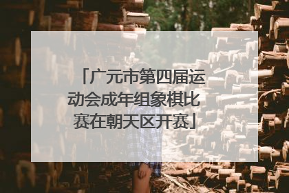 广元市第四届运动会成年组象棋比赛在朝天区开赛