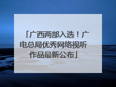 广西两部入选！广电总局优秀网络视听作品最新公布