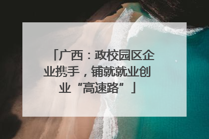 广西：政校园区企业携手，铺就就业创业“高速路”