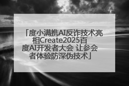 度小满携AI反诈技术亮相Create2025百度AI开发者大会 让参会者体验防深伪技术
