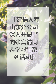 建信人寿山东分公司深入开展“向张富清同志学习”系列活动