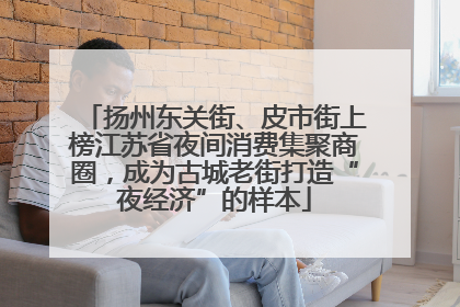 扬州东关街、皮市街上榜江苏省夜间消费集聚商圈，成为古城老街打造“夜经济”的样本