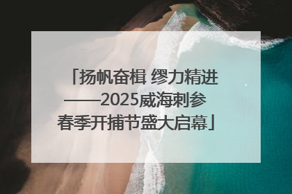 扬帆奋楫 缪力精进——2025威海刺参春季开捕节盛大启幕