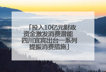 投入10亿元财政资金激发消费潜能 四川宜宾出台一系列提振消费措施