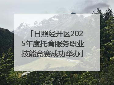 日照经开区2025年度托育服务职业技能竞赛成功举办