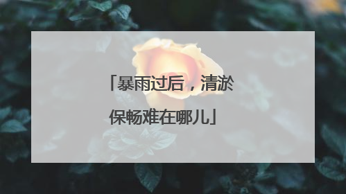 暴雨过后，清淤保畅难在哪儿