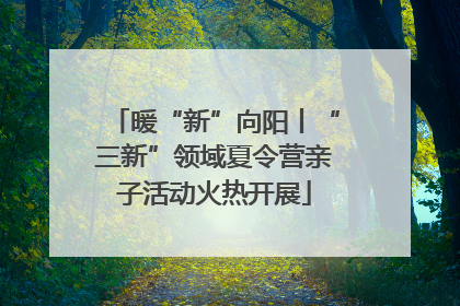 暖“新”向阳丨“三新”领域夏令营亲子活动火热开展