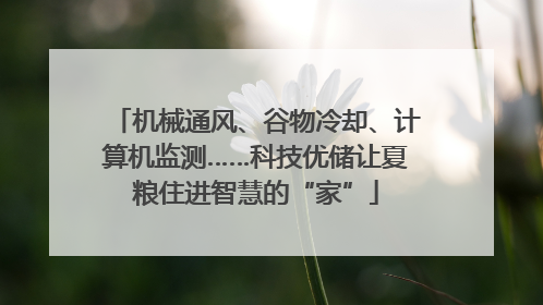 机械通风、谷物冷却、计算机监测……科技优储让夏粮住进智慧的“家”