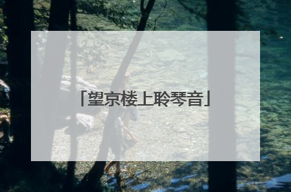 望京楼上聆琴音