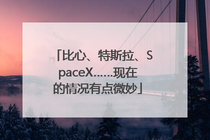 比心、特斯拉、SpaceX……现在的情况有点微妙