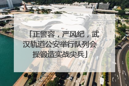 正警容，严风纪，武汉轨道公安举行队列会操锻造实战尖兵