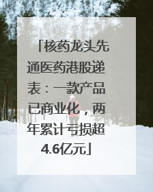 核药龙头先通医药港股递表：一款产品已商业化，两年累计亏损超4.6亿元