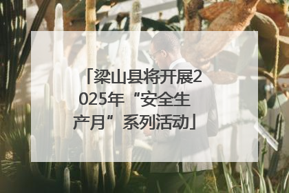 梁山县将开展2025年“安全生产月”系列活动