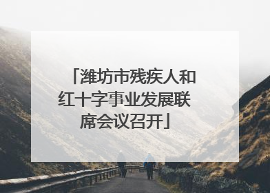 潍坊市残疾人和红十字事业发展联席会议召开