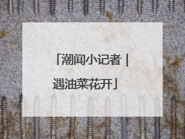 潮闻小记者｜遇油菜花开