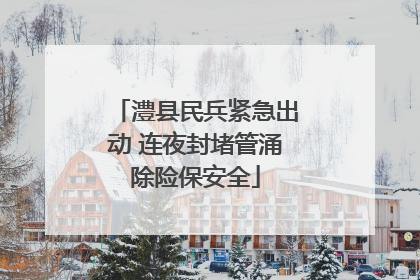 澧县民兵紧急出动 连夜封堵管涌除险保安全