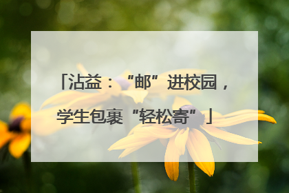 沾益：“邮”进校园，学生包裹“轻松寄”