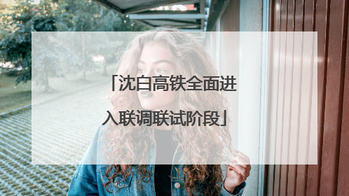沈白高铁全面进入联调联试阶段