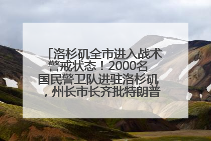 洛杉矶全市进入战术警戒状态！2000名国民警卫队进驻洛杉矶，州长市长齐批特朗普“制造混乱”