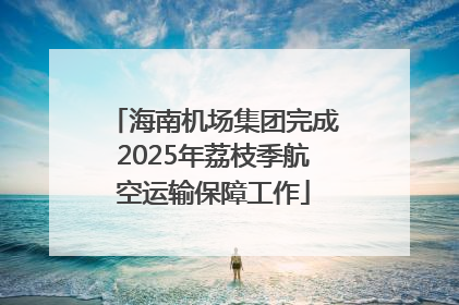 海南机场集团完成2025年荔枝季航空运输保障工作