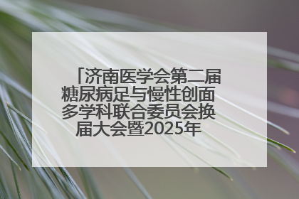 济南医学会第二届糖尿病足与慢性创面多学科联合委员会换届大会暨2025年学术年会成功举行