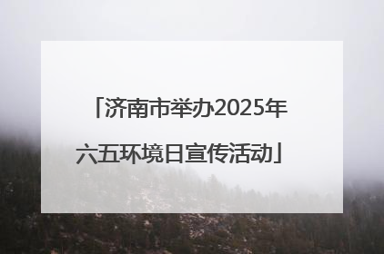 济南市举办2025年六五环境日宣传活动