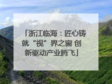 浙江临海：匠心铸就“视”界之窗 创新驱动产业腾飞