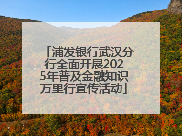 浦发银行武汉分行全面开展2025年普及金融知识万里行宣传活动