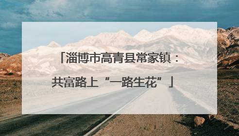 淄博市高青县常家镇：共富路上“一路生花”