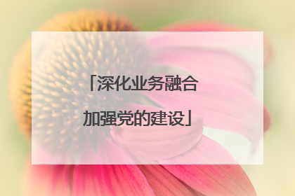 深化业务融合 加强党的建设