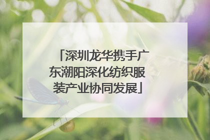 深圳龙华携手广东潮阳深化纺织服装产业协同发展