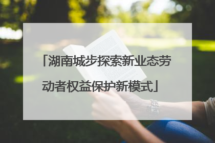 湖南城步探索新业态劳动者权益保护新模式