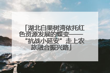 湖北白果树湾依托红色资源发展的蝶变——“抗战小延安”走上农旅融合振兴路