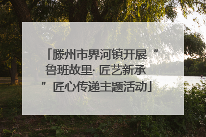 滕州市界河镇开展“鲁班故里· 匠艺新承”匠心传递主题活动