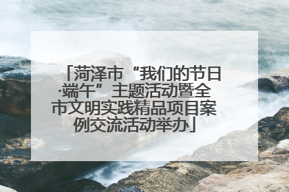 菏泽市“我们的节日·端午”主题活动暨全市文明实践精品项目案例交流活动举办