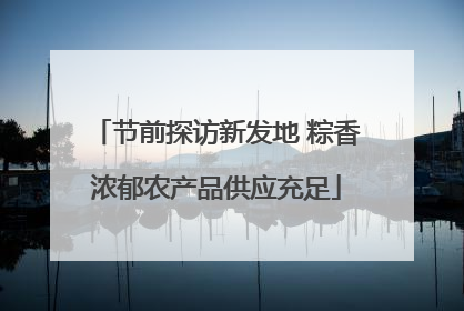 节前探访新发地 粽香浓郁农产品供应充足
