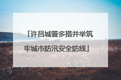 许昌城管多措并举筑牢城市防汛安全防线