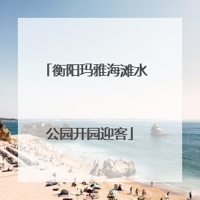 衡阳玛雅海滩水公园开园迎客