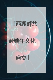西湖畔共赴端午文化盛宴