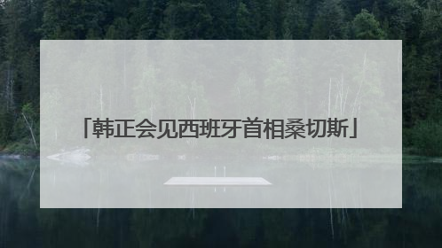 韩正会见西班牙首相桑切斯