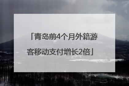 青岛前4个月外籍游客移动支付增长2倍