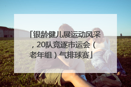 银龄健儿展运动风采，20队竞逐市运会（老年组）气排球赛