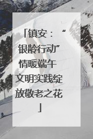 镇安：“银龄行动”情暖端午 文明实践绽放敬老之花