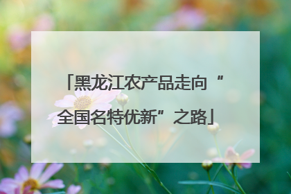 黑龙江农产品走向“全国名特优新”之路