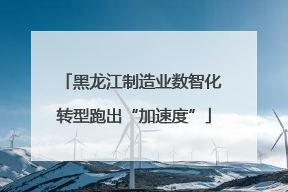 黑龙江制造业数智化转型跑出“加速度”