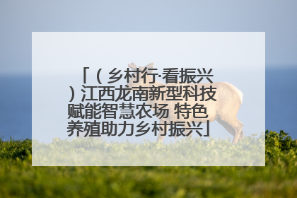 （乡村行·看振兴）江西龙南新型科技赋能智慧农场 特色养殖助力乡村振兴