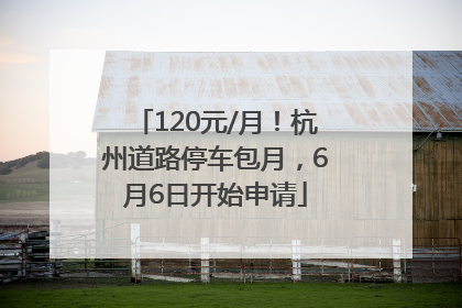 120元/月！杭州道路停车包月，6月6日开始申请